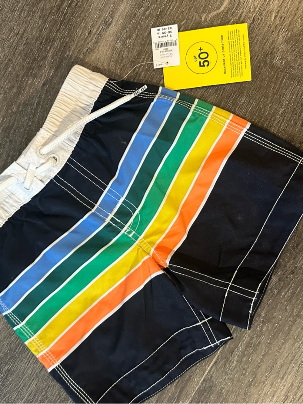NWT - GAP Boys Swim Trunks with Stripes